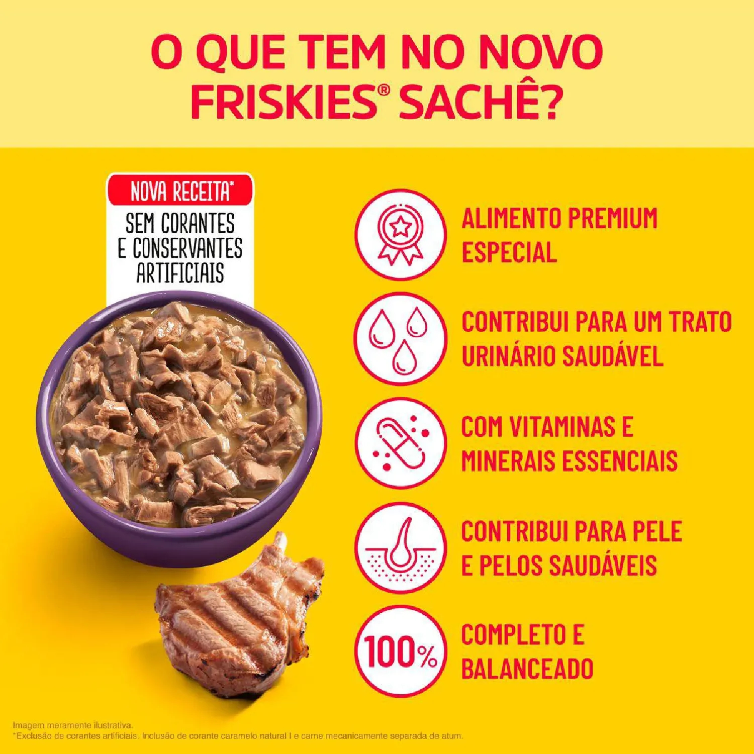 Ração Úmida Friskies Gatos Adultos Cordeiro ao Molho